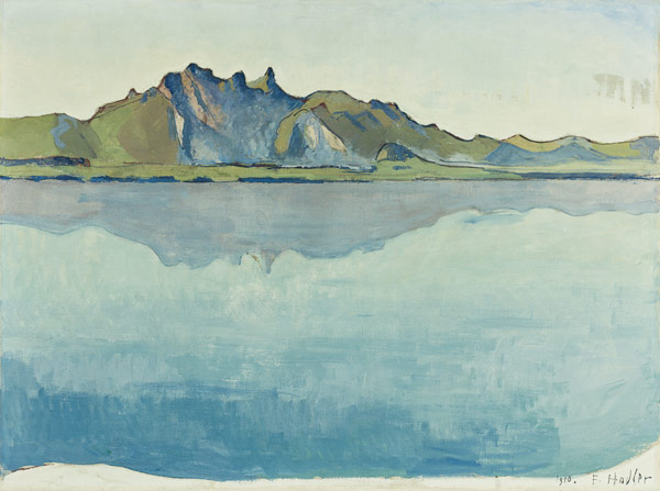 Thuner See mit Stockhorn-Kette von Ferdinand Hodler