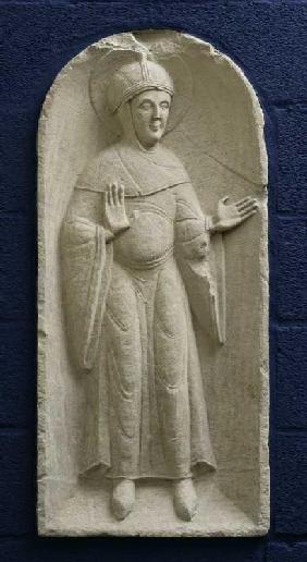 Anbetende Heilige (Relief von einer Chorschranke aus der Mauritz-Kirche in Münster) Um 1070/80