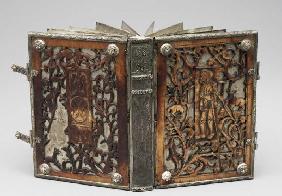 Lutherbibel (Buch mit 27 Metall- und Pergamentblättern) 1891