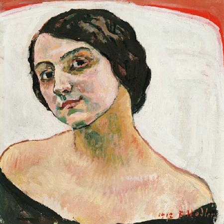 Bildnis einer Frau mit braunem Haar 1913