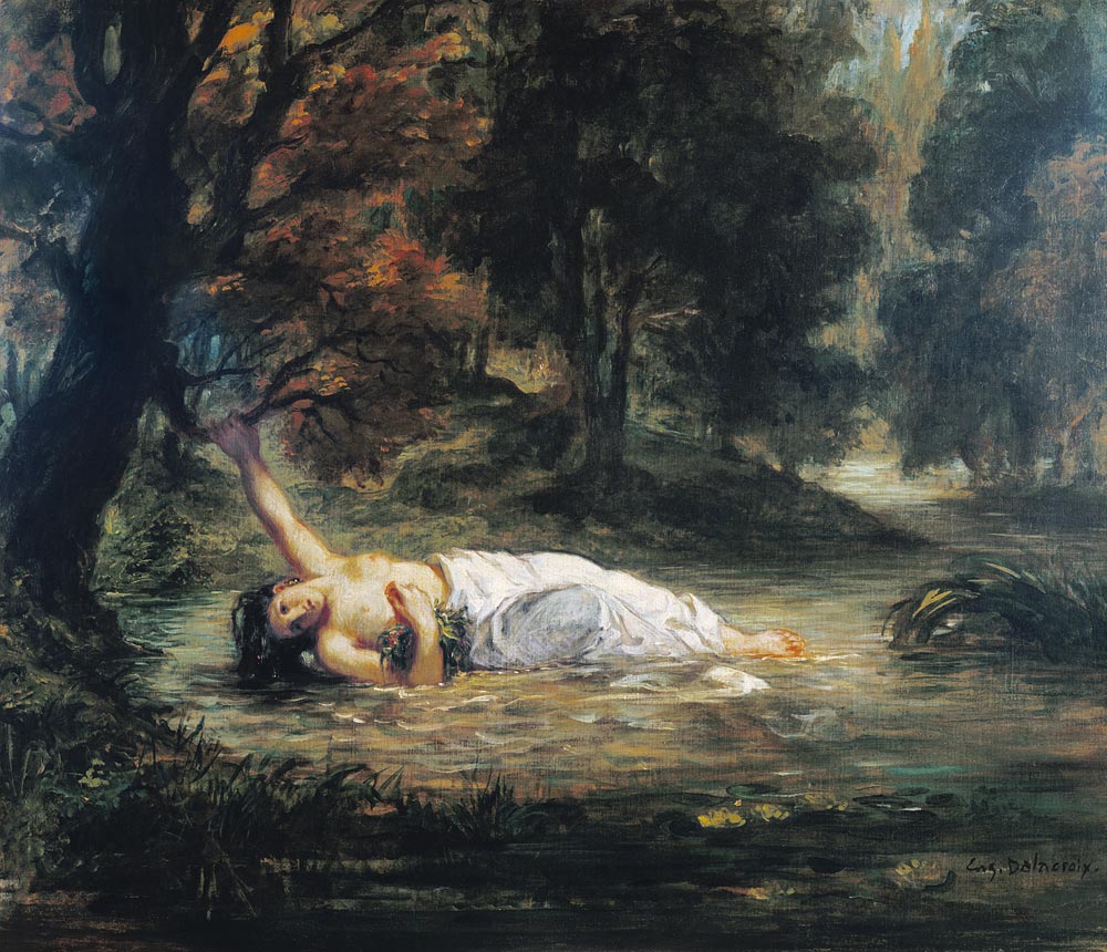 Der Tod der Ophelia von Ferdinand Victor Eugène Delacroix