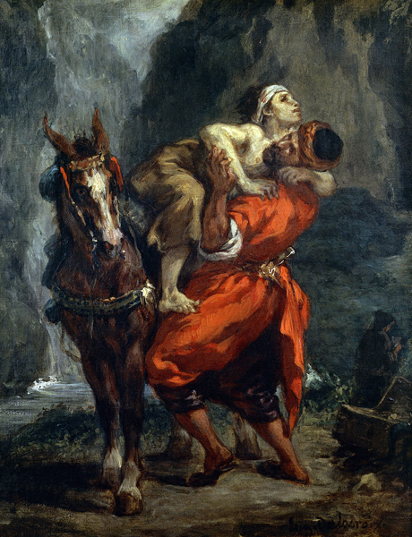 Der barmherzige Samariter. von Ferdinand Victor Eugène Delacroix