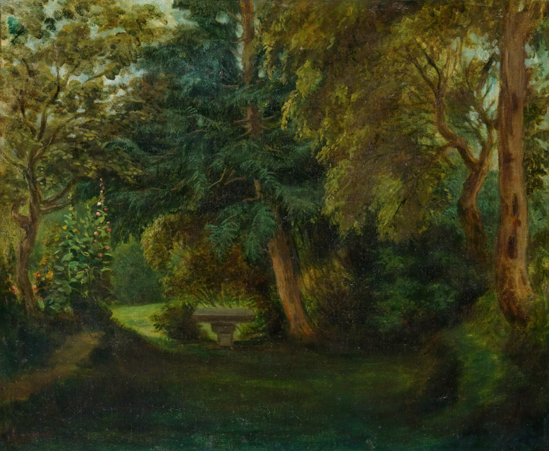 George Sand's Garden at Nohant von Ferdinand Victor Eugène Delacroix