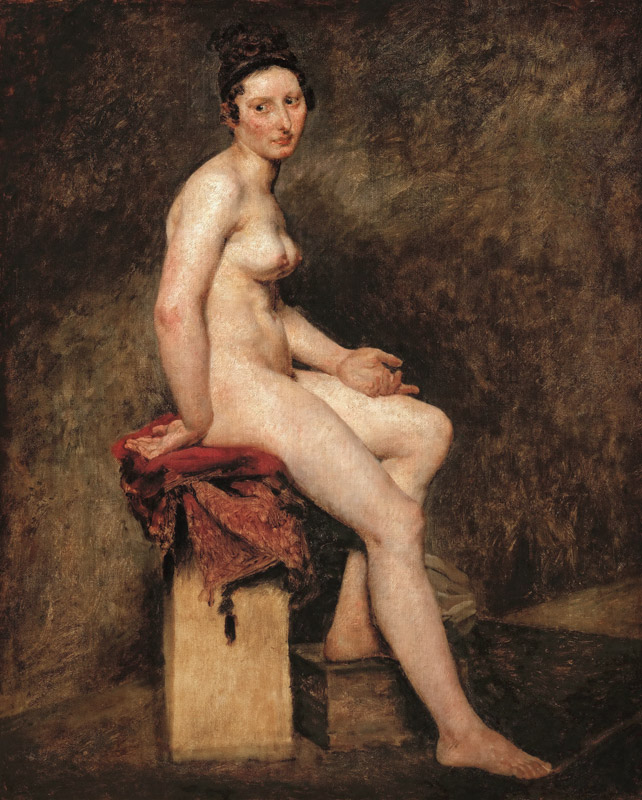 Mademoiselle Rose (Sitzende nackte Frau) von Ferdinand Victor Eugène Delacroix