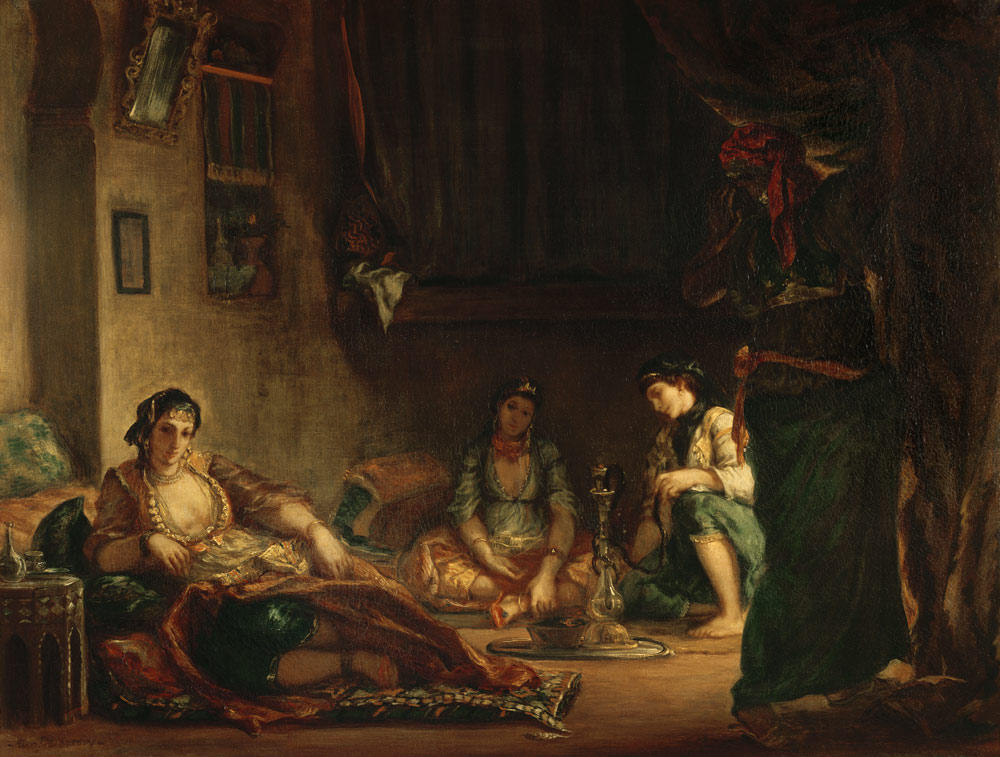 The Women of Algiers in their Harem von Ferdinand Victor Eugène Delacroix