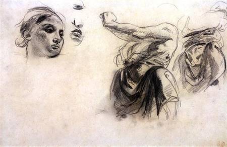Figure studies von Ferdinand Victor Eugène Delacroix