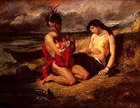 Indianerfamilie von Ferdinand Victor Eugène Delacroix