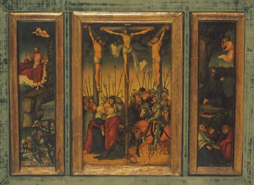 Kreuzigungs-Triptychon von Ferdinand Victor Eugène Delacroix