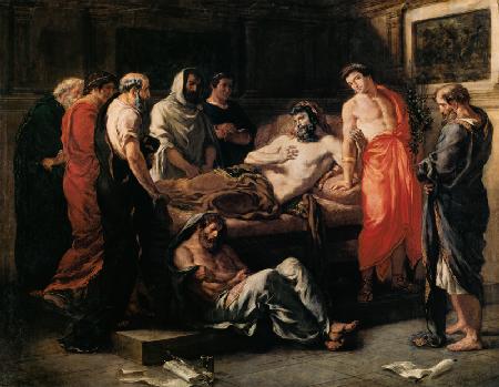 Study for The Death of Marcus Aurelius (121-180) before 184