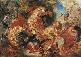 Study for The Lion Hunt 1854