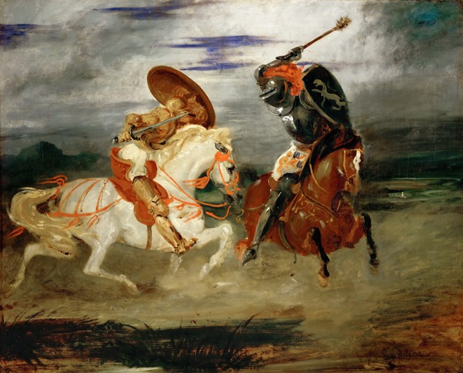 Zweikampf der Ritter von Ferdinand Victor Eugène Delacroix