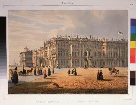 Blick auf den Winterpalast in Sankt Petersburg 1840