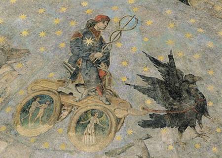 The Chariot of Mercury, detail from the vaulting of the 'Cielo de Salamanca' von Fernando Gallegos