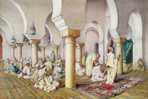 At Prayer in the Mosque, 1884 von Filipo or Frederico Bartolini