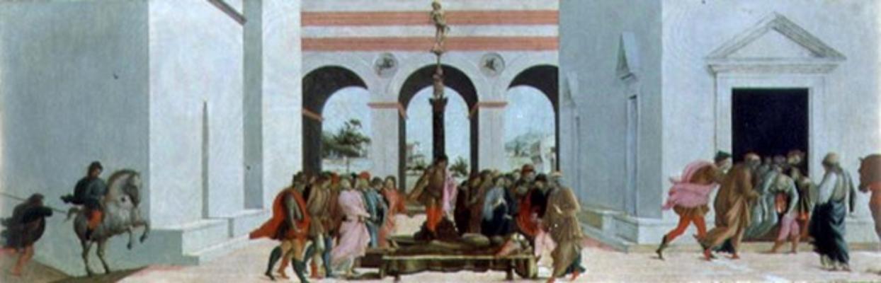 The Death of Lucretia (tempera on panel) von Filippino Lippi