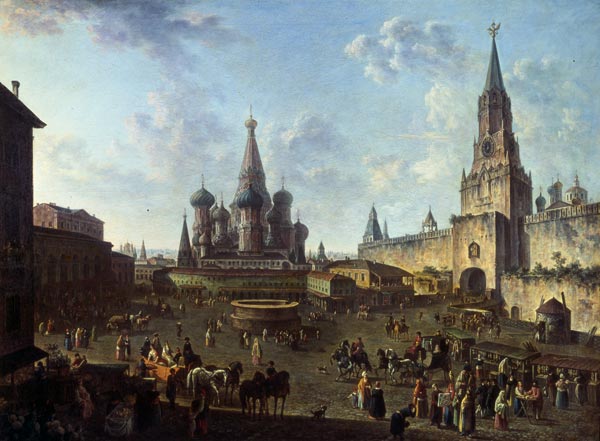 Der Rote Platz in Moskau von Fjodor Jakowlewitsch Aleksejew