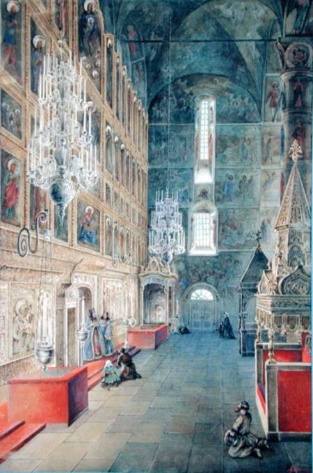 Interior of the Assumption Cathedral of the Moscow Kremlin von Fjodor Jakowlewitsch Aleksejew