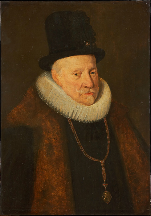 Bildnis eines älteren Mannes, vielleicht Erzherzog Albrecht VII. (1559-1621) von Flämischer Meister um 1654