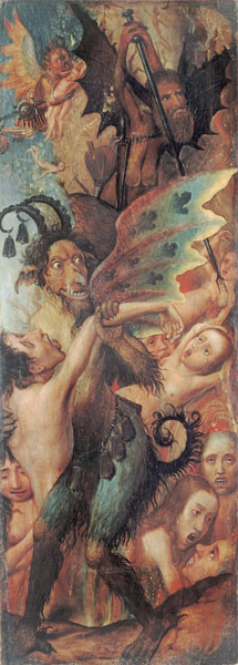 Glimpse of Hell (panel) von Flemish School
