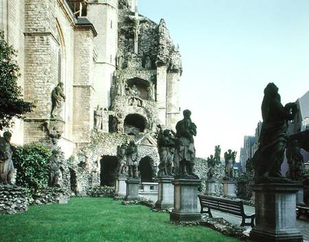 Sculptures and grotto from the 'Calvary' in the grounds of the church (photo) von Flemish School