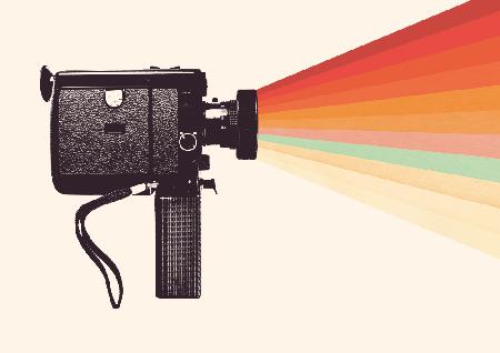 Filmkamera Regenbogen