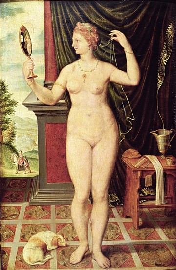 Venus with a Mirror von Fontainebleau School