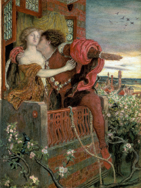Romeo und Julia. von Ford Madox Brown