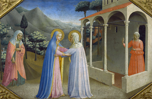 Visitation, from the predella of the Annunciation Alterpiece von Fra Beato Angelico