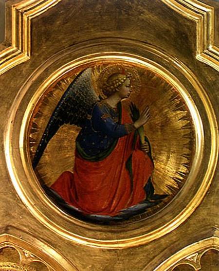 The Angel of the Annunciation from the altarpiece from the Chapel of San Niccolo dei Guidalotti in t von Fra Beato Angelico