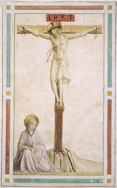 Crucifixion, from cell 22 von Fra Beato Angelico