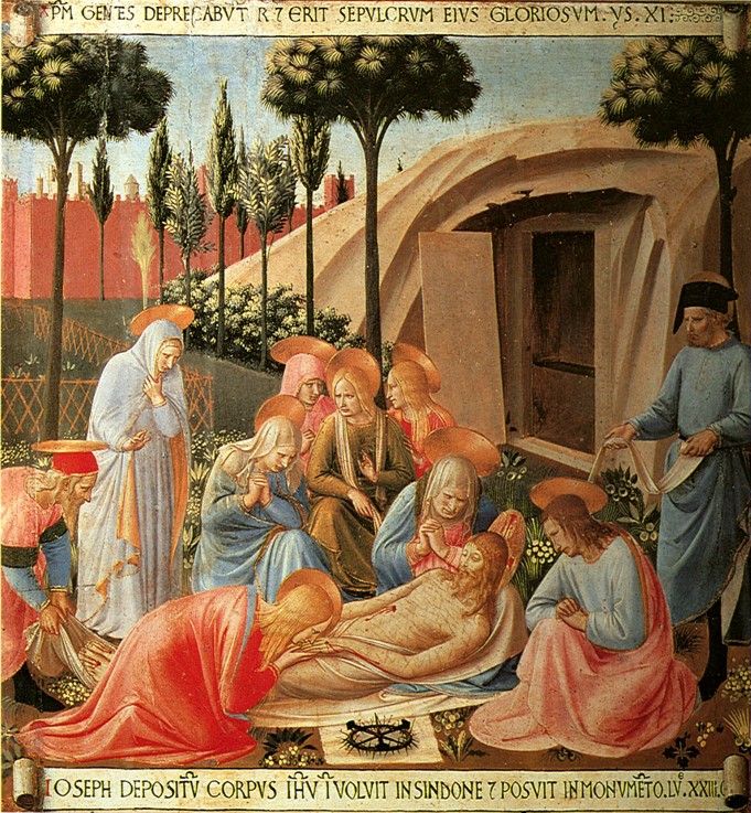 Die Beweinung Christi - Fra Beato Angelico als Kunstdruck oder
