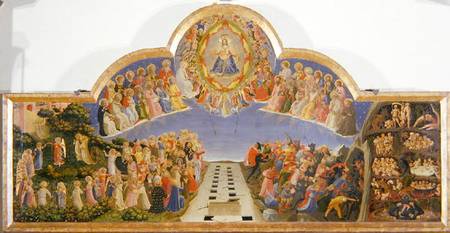 The Last Judgement (tempera & gold on panel) von Fra Beato Angelico