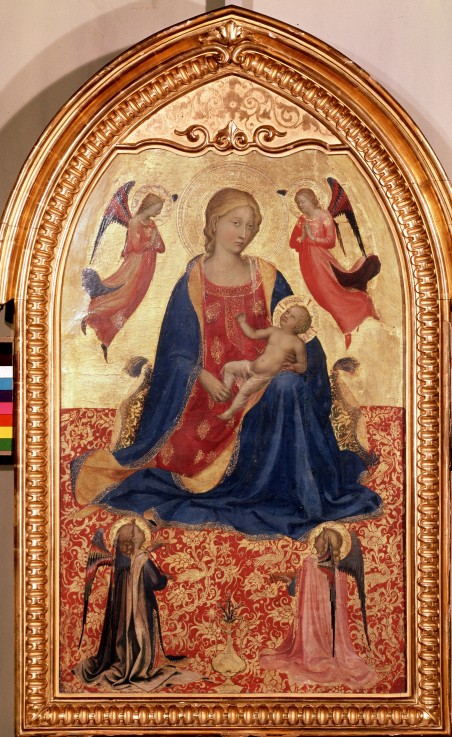 Madonna mit Jesuskind und Engeln von Fra Beato Angelico