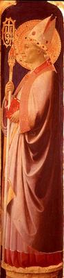 St. Augustine, pilaster from the reverse of the right-hand side panel of Santa Trinita Altarpiece, c von Fra Beato Angelico