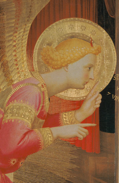 The Annunciation (detail) von Fra Beato Angelico