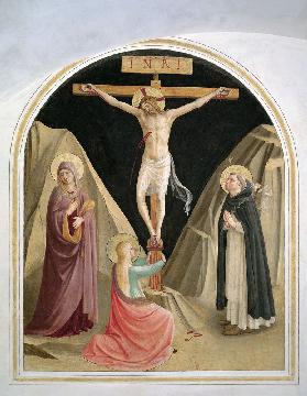 Crucifixion with St. Dominic, from cell 25