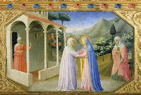 Die Begegnung von Maria und Anna. Predella des Altars Verkündigung Mariae