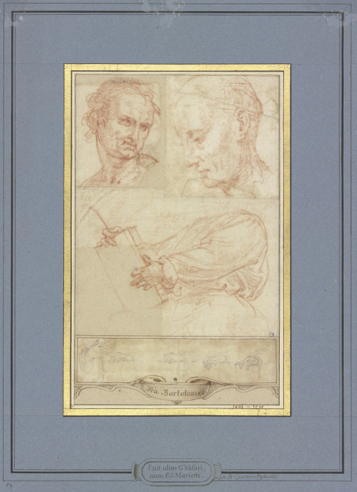 Der Heilige Markus sowie ein Mönch sowie weitere Studien von Fra Bartolommeo