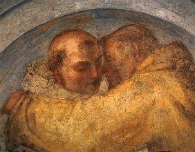 The meeting of St Francis and St Dominic