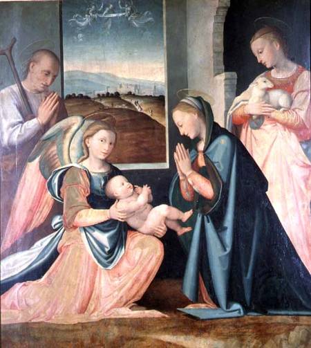 The Holy Family with St. Agnes von Fra da Pistoia Paolino