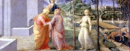 The Meeting of Joachim and Anna at the Golden Gate von Fra Filippo Lippi