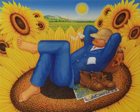 Van Goghs Sunflowers 1998