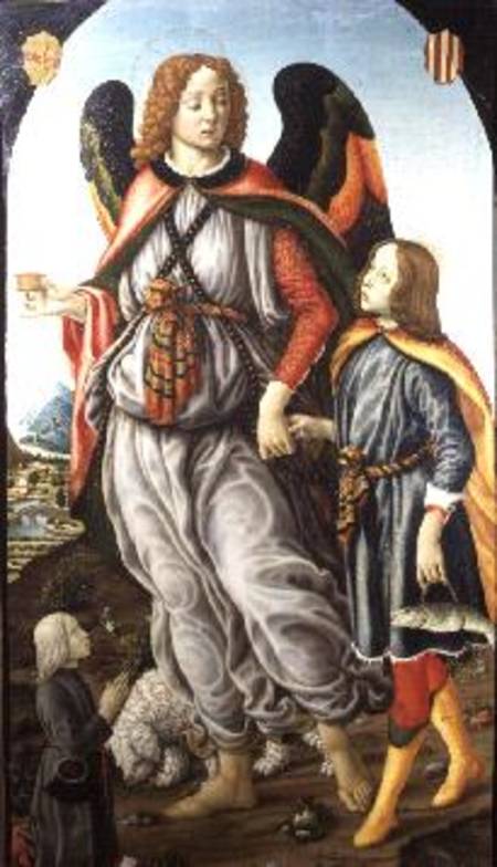 Tobias and the Archangel Raphael von Francesco Botticini