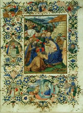 The Adoration of the Magi surrounded by medallions depicting episodes from the life of the Virgin an 1910