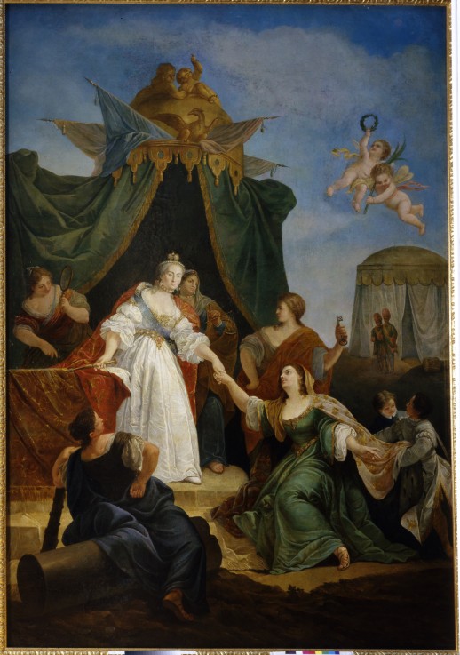 Die Thronbesteigung von Katharina II. von Francesco Fontebasso