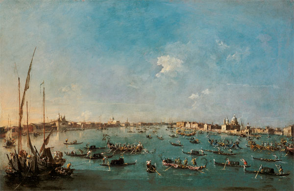 Regatta auf dem Canale della Giudecca von Francesco Guardi