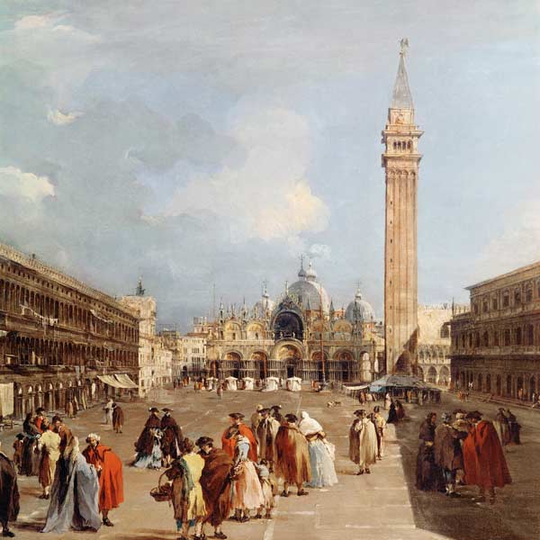 Piazza San Marco, Venice, c.1760 (detail) von Francesco Guardi