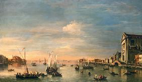 Venedig, Canale delle Giudecca mit der Chiesa dei Gesuati