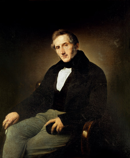 Portrait of Alessandro Manzoni (1785-1873) von Francesco Hayez