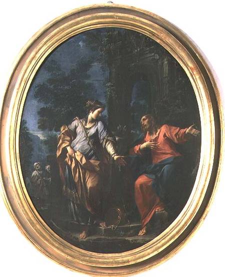 Christ and the Woman of Samaria von Francesco Monti
